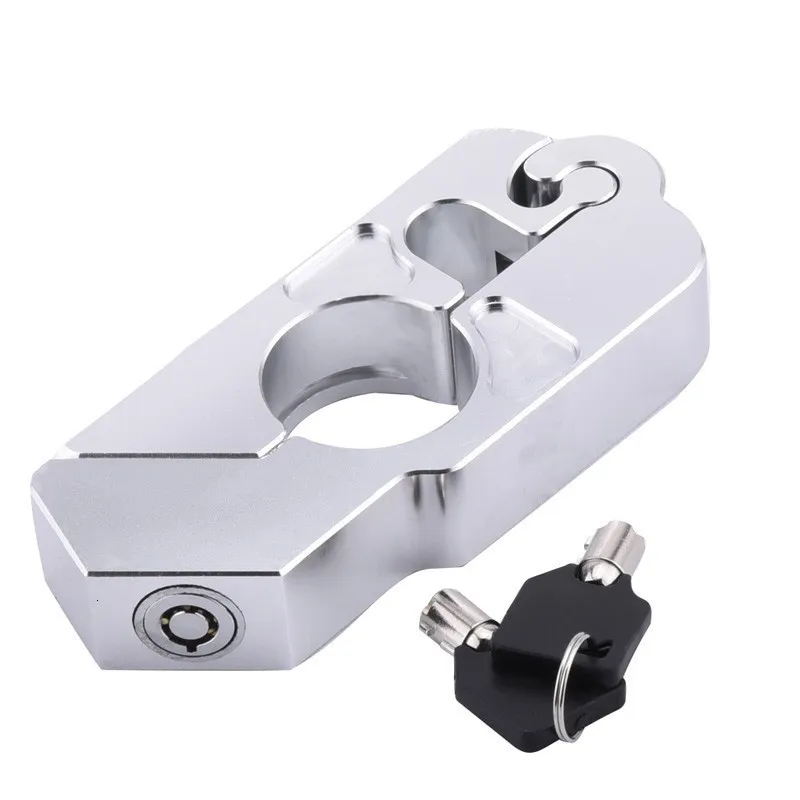 Silver SPELAB мотоциклетный руль для руля Замок безопасности замки мотоциклетная рукоятка замок подходящий Скутер ATV грязные уличные велосипеды мотоцикл части - Color: Silver