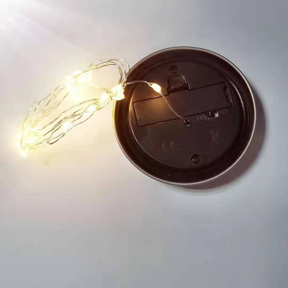 Креативная лампа с крышкой и кувшином Мейсона светодиодный светильник на