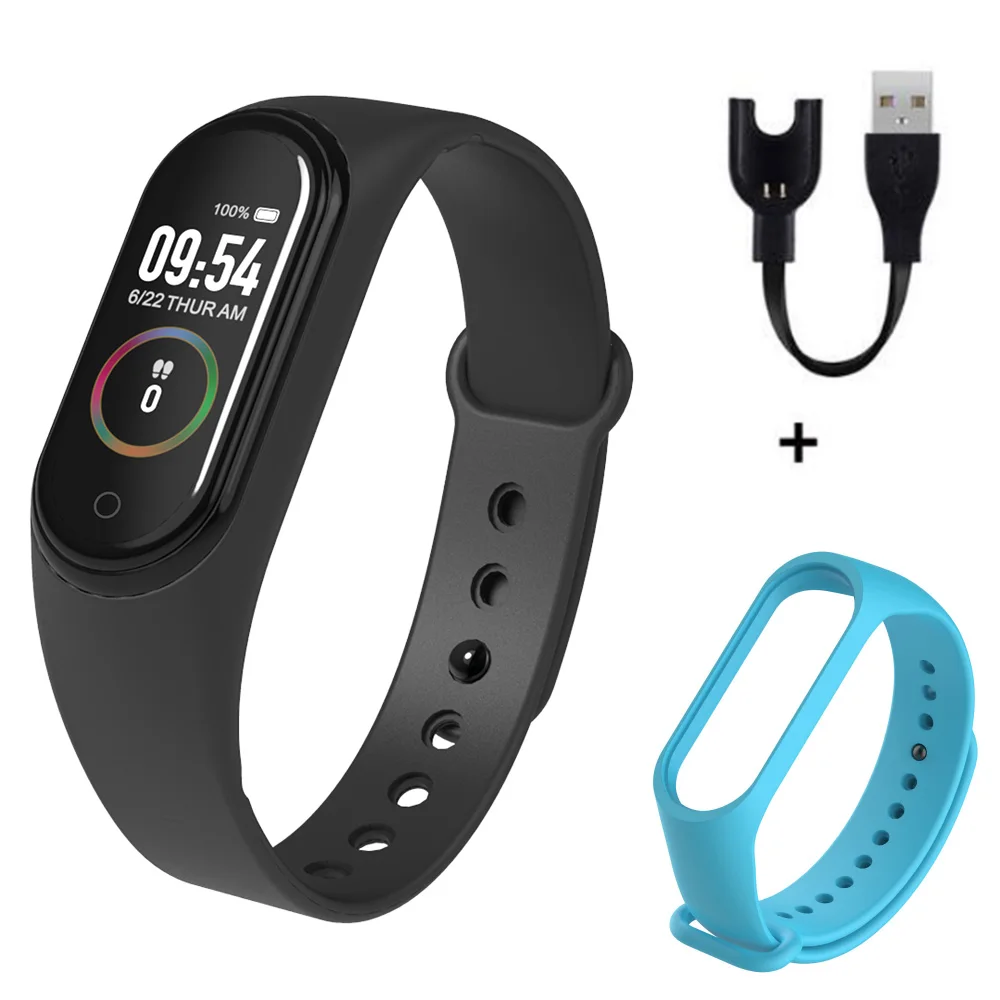 K M4 Smartband фитнес трекер Smartwatch активности браслет Bluetooth водонепроницаемый монитор артериального давления для мужчин и женщин - Цвет: K
