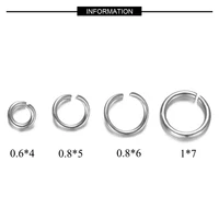 500pcs stainless steel jump rings single loops open jump rings plit rings for diy jewelry making accessories