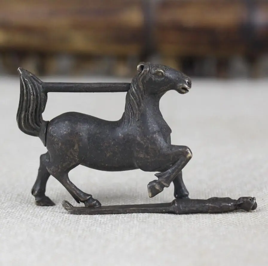 Медная статуя декоративный латунный замок пони | Дом и сад