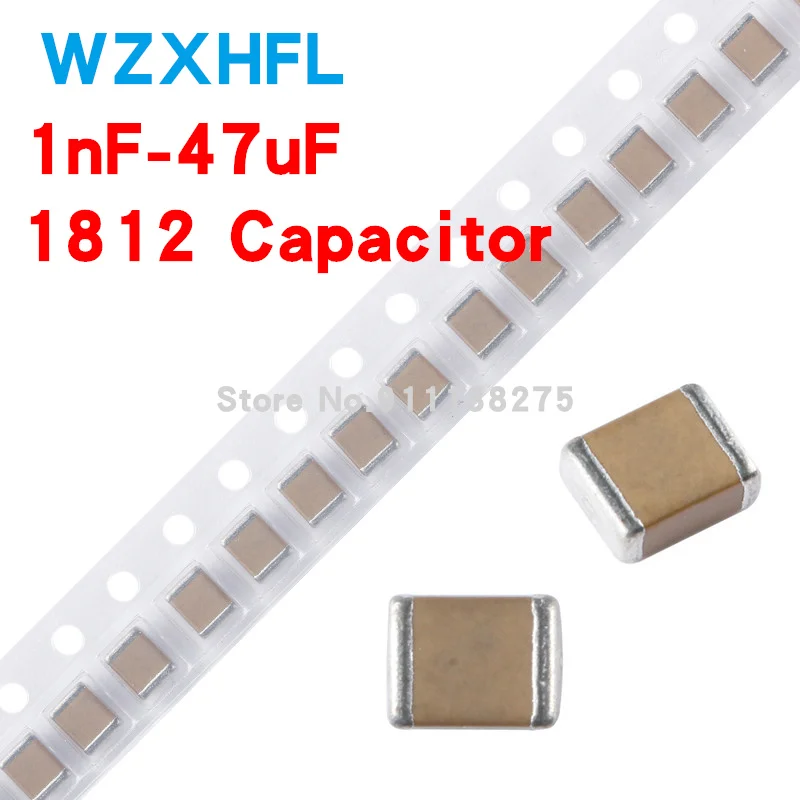 

10PCS/LOT SMD ceramic capacitor 1812 100NF 104K 0.1UF 400V 450V 500V X7R 10%