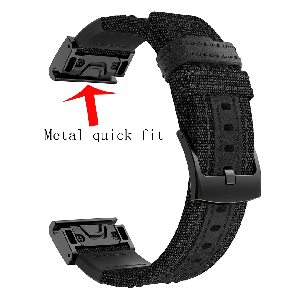 Ремешок для Garmin Fenix 6X 5X 3 3HR 6 5 plus ремешок умных часов нейлоновый ремень Forerunner 935 945 22