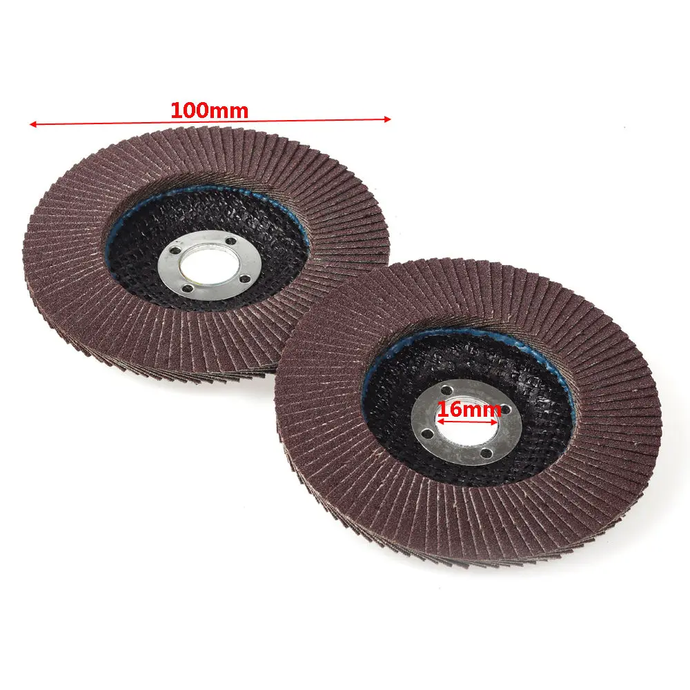 

4 Inch Flap Disc Grinding Sanding Angle Grinder Wheel Sand Paper Grit 60 10 Pcs