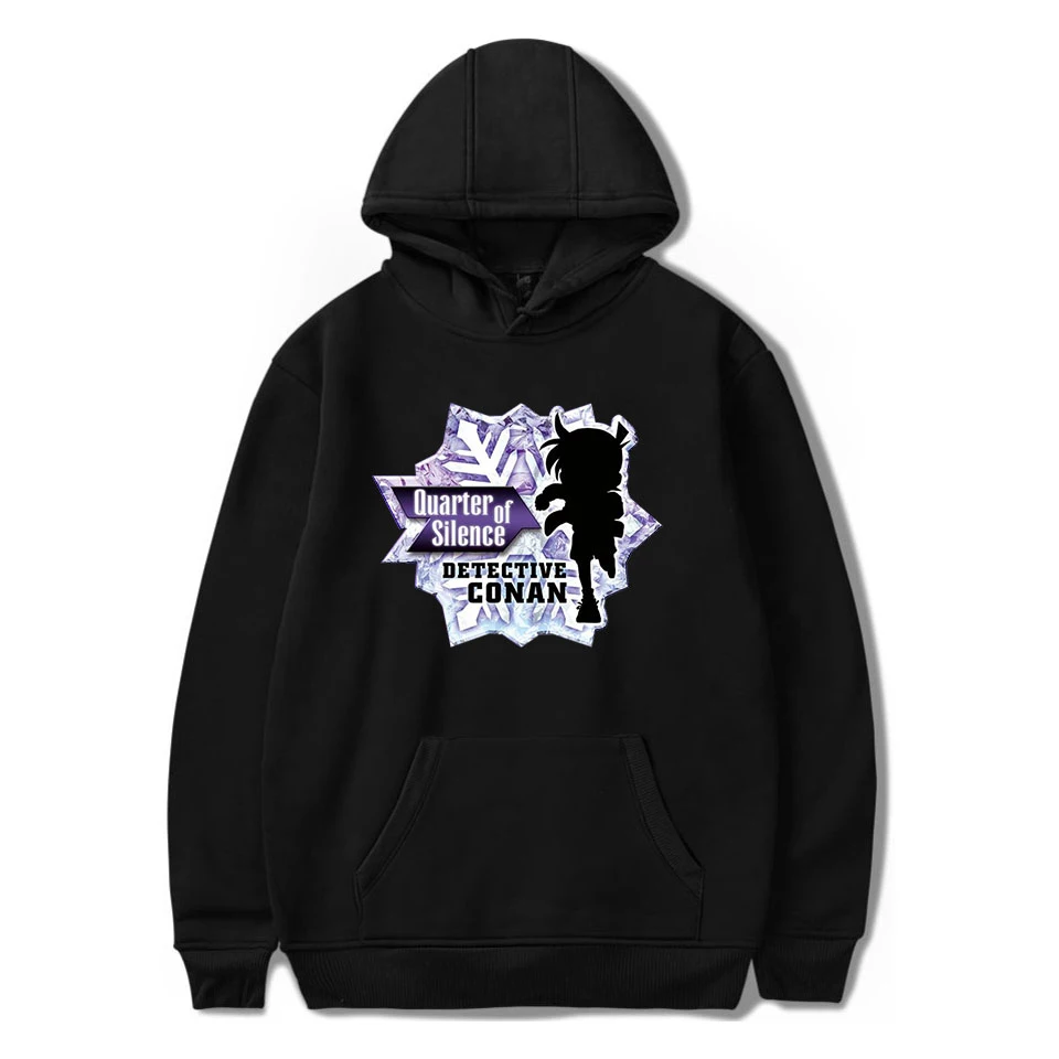 

Detective Conan Anime Hoodies Mannen Vrouwen Herfst Sweatshirts Mode Hooded print Detective Conan wit Hoodies meisjes Tops