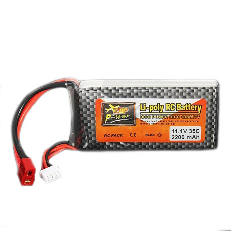 2 шт. ZOP Power 11 1 В 2200 мАч 35C 3S Lipo Battery T Plug для RC моделей Rc гоночных автомобилей камера