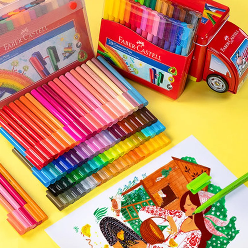 Faber Castell правописанный блок Акварельная ручка мягкая кисть 30/60/80 цветов Детская