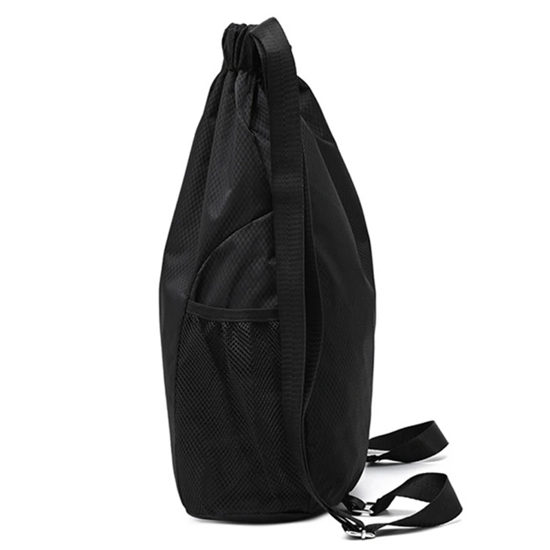 Portable Sport Gym Bags Drawstring Sack Polyester Waterproof Oxford Pack Outdoor Basketball Football Volleyball Storage Backpack