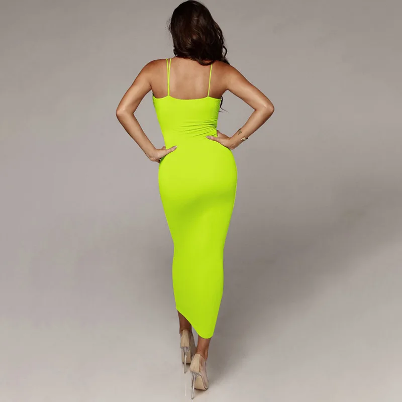 

SVOKOR Cross Sling Deep V Sexy Dress Slim Fit Long Section Temperament Party Dresses Polyester Summer Dress