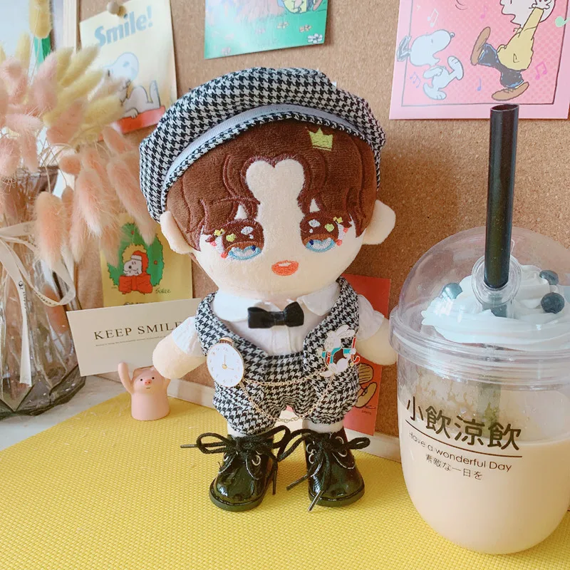 

[MYKPOP]KPOP Doll's Clothes: Suit 4pcs Set for 20cm Doll (Without doll) Fans Collection SA20103104