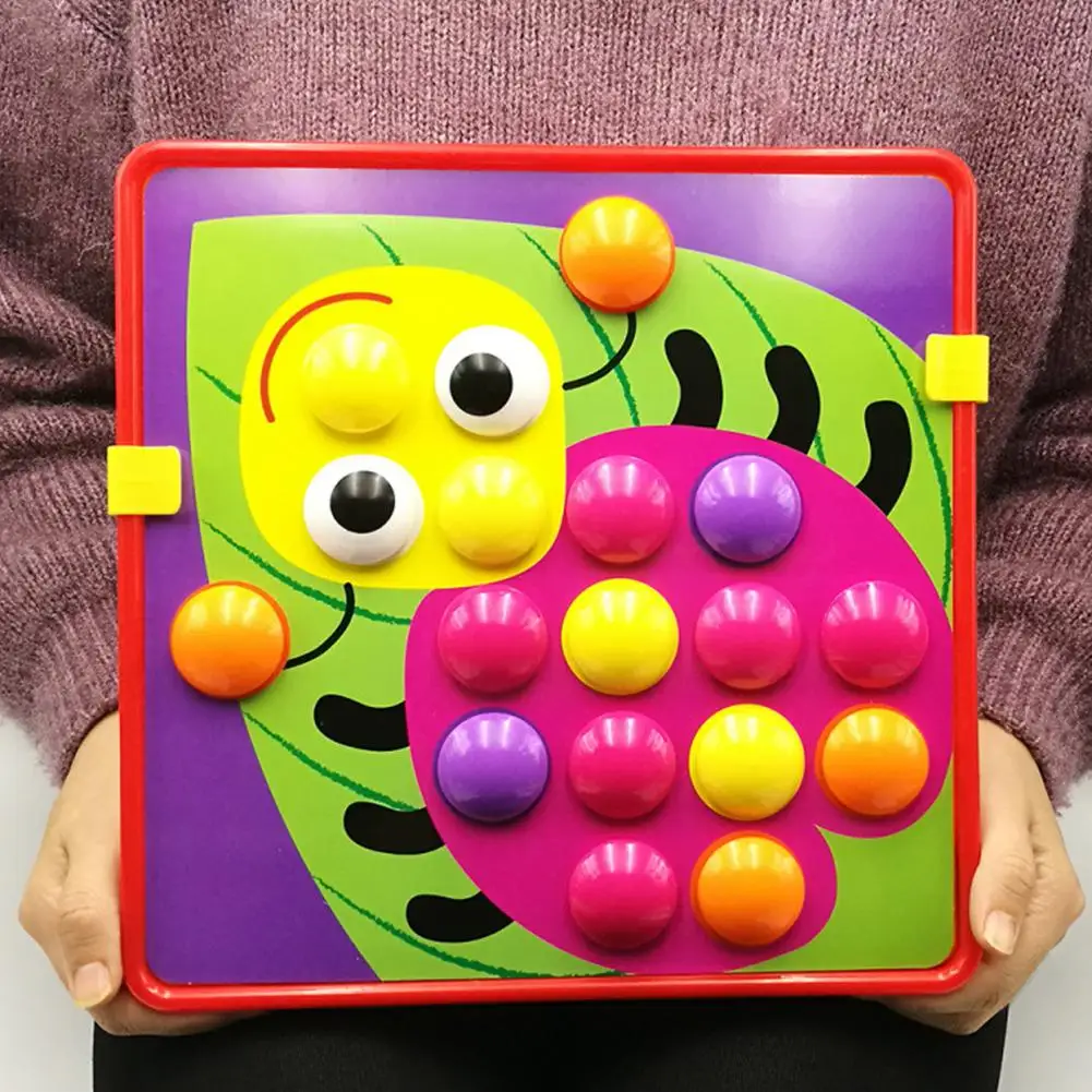 12 шт./компл. мультфильм 3D головоломки игрушки включение набор гвоздиков со шляпками детские развивающие игрушки для детей возраста от 0 до 6 лет
