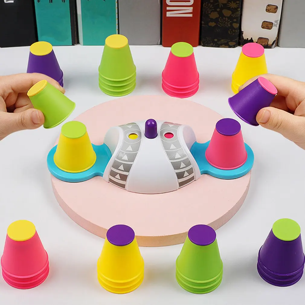 

Improve Concentration Toys Interaction Table Games Logic Educational Training Stacking High Set Of Cup Children Puzzle Toys