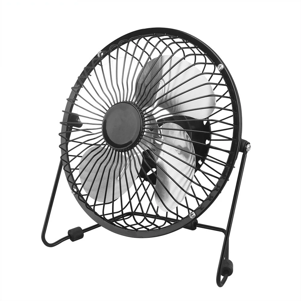 

Mini USB Fan Desk Table Personal Portable Desktop Metal Cooler Cooling Powered PC Netbook for Camping Home Office Outdoor Travel