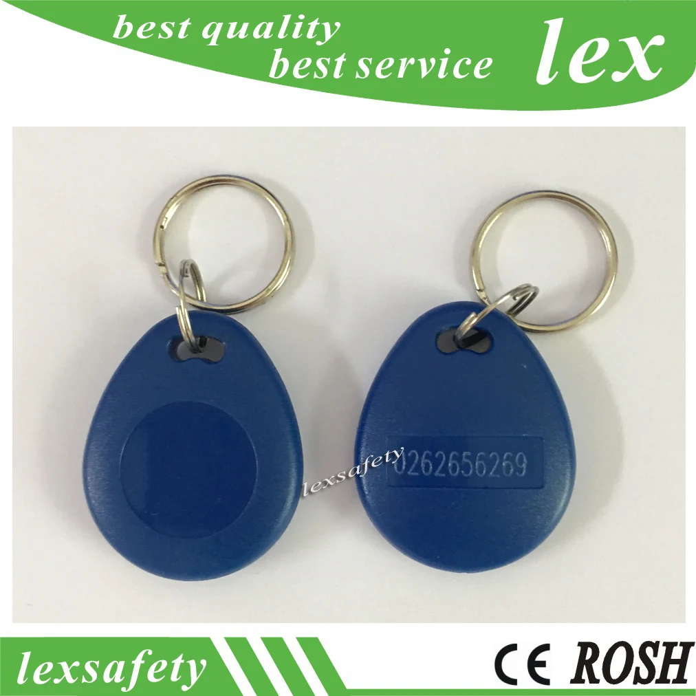 Дешевые водонепроницаемые электронные Rfid брелоки EM4100 TK4100 100 шт./лот 125 кГц для