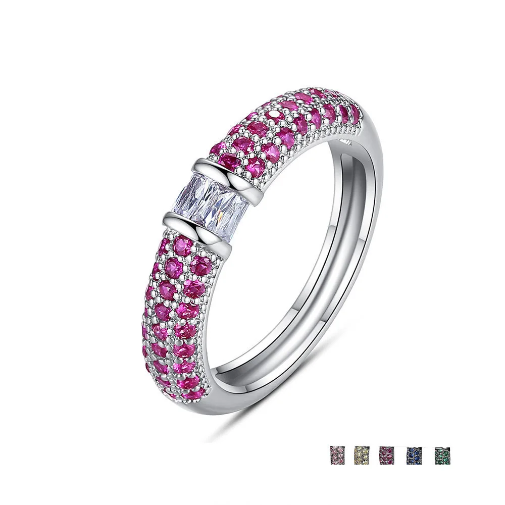 Розовый/желтый/синий/красный/зеленый кубический циркон с твердым покрытием