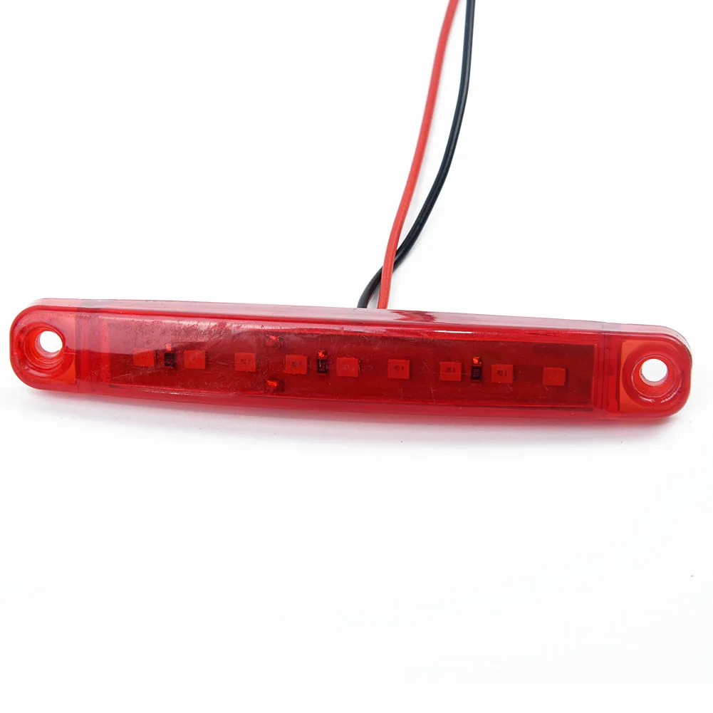 

20pc Set Red 9LED Truck Lights Side Car Bus Marker Light Waterproof 24V UK-STO