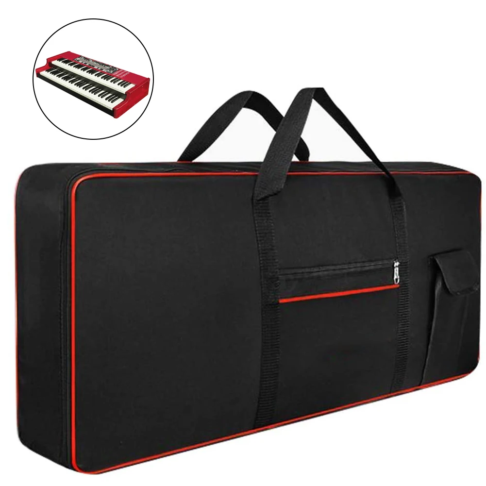 

61/76/88 Key Keyboard Gig Bag Case Portable Durable Piano Waterproof 600D Oxford Cloth With 10mm Cotton Padded Case