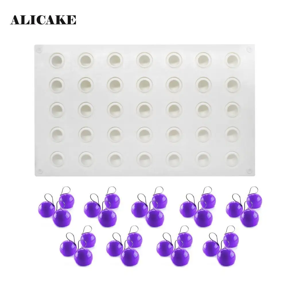 Силиконовая форма для шоколадных тортов с трюфельными шариками мусса шоколадная