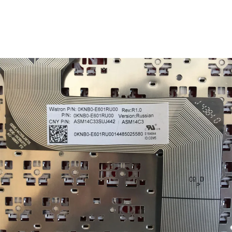 Русская клавиатура для Asus G751 G751JM G751JT G751JY 0KNB0 E601RU00 ASM14C33SUJ442 RU ноутбука без
