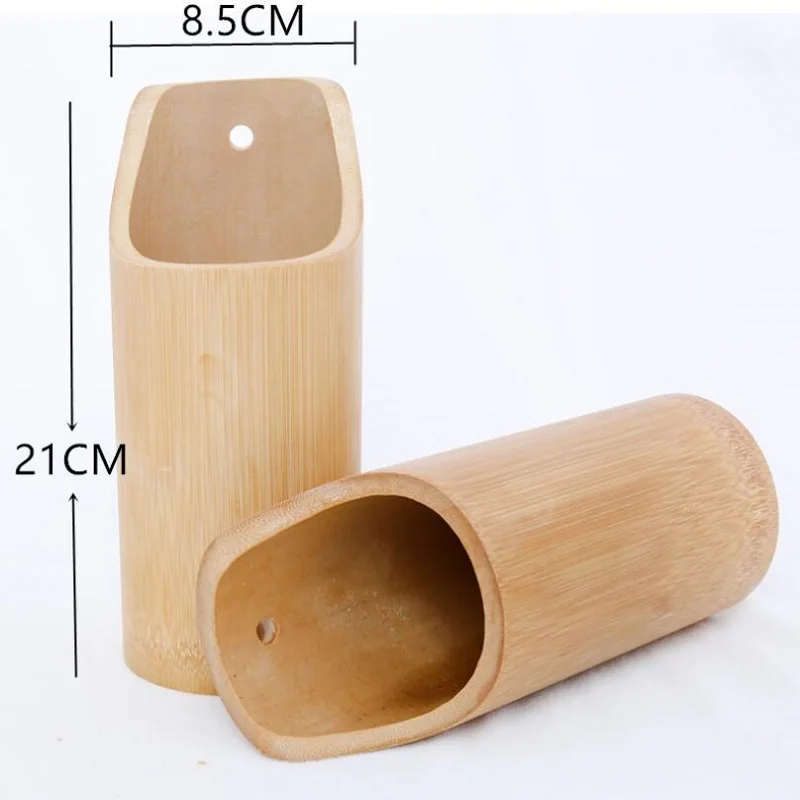 

Bamboo Chopsticks tube with primary color pen container