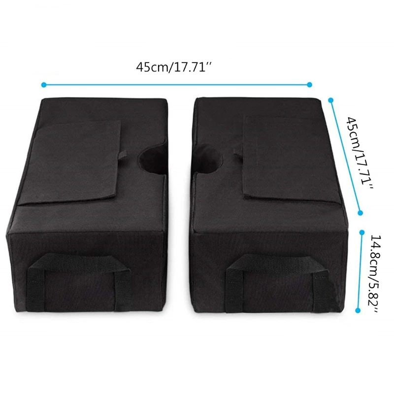 

E7CC Outdoor Patio Umbrella Base Stand Portable Umbrella Parasol Heavy Weight Bag Detachable Wind-Proof Fixing Sandbags