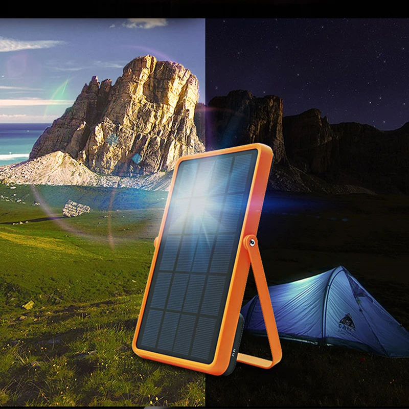 

New LED Solar Light USB Rechargeable Light Home Emergency Lamp with Strong Bright Outdoor Lighting for Camping Portable Tent
