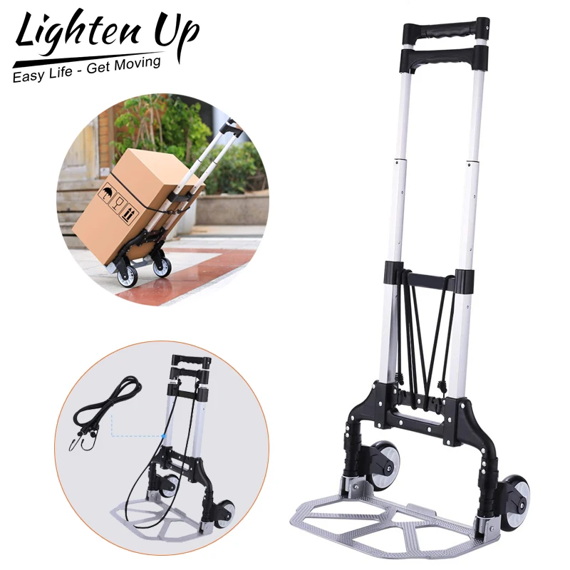 

Lighten Up Foldable Trolley Climbing Stairs Cart Upstairs Cargo Transport folded Trolley with Wheels Trailer Truck Moving Tools