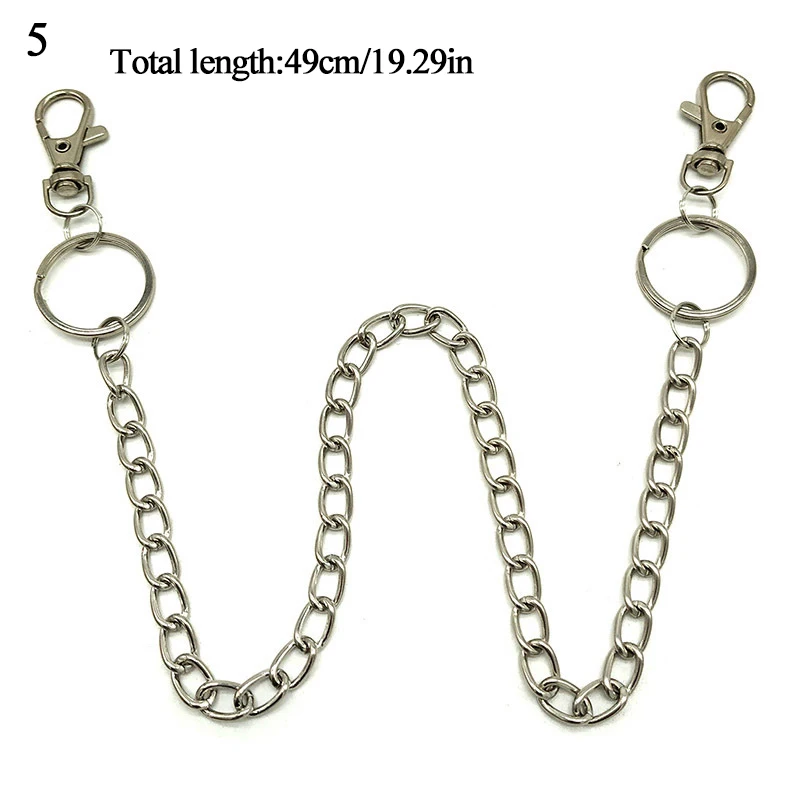 Брюки с подвеской в виде большого кольца брюки стиле панк рок хипстерские