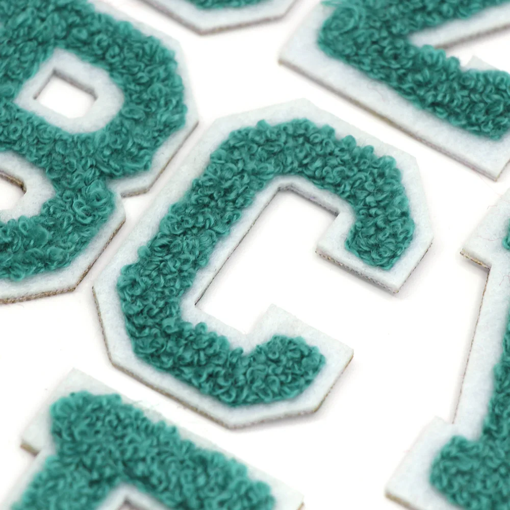 1 шт. зеленые английские буквы патчи для одежды вышивка утюгом нашивки алфавит