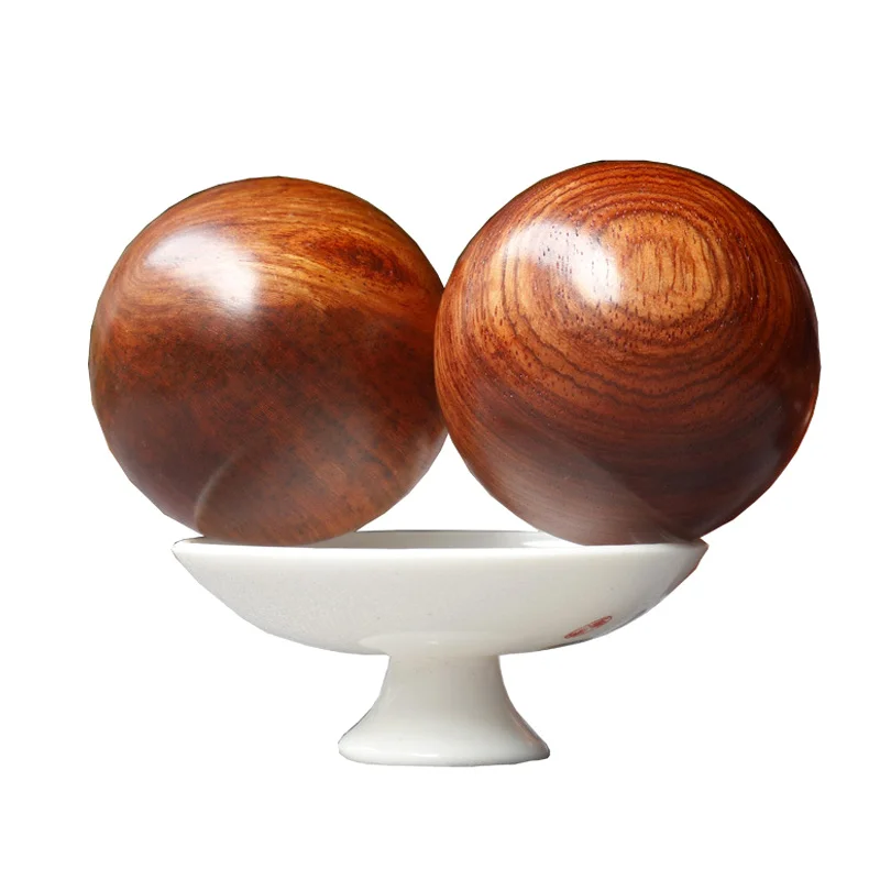 Новинка 1 пара деревянные шарики для фитнеса массаж от стресса расслабление