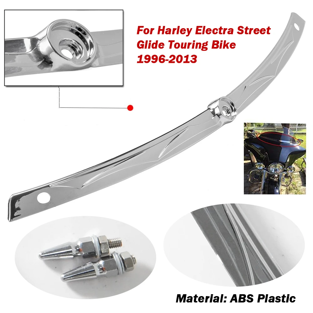 Мотоцикл ветровое стекло отделка для Harley Touring Road Street Glide FLHX Electra Classic EFI FLHTCI Ultra Chrome |
