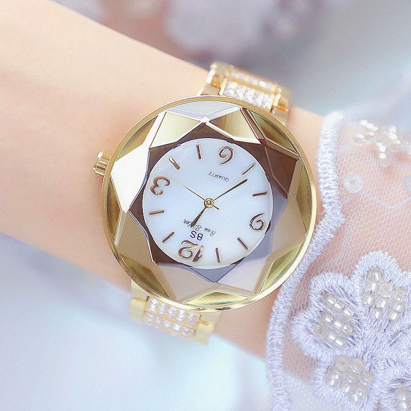 

Watch Women 2022 Gold Ladies Wrist Watches Dress Crystal Diamond Watches Stainless Steel Silver Clock Women Montre Femme