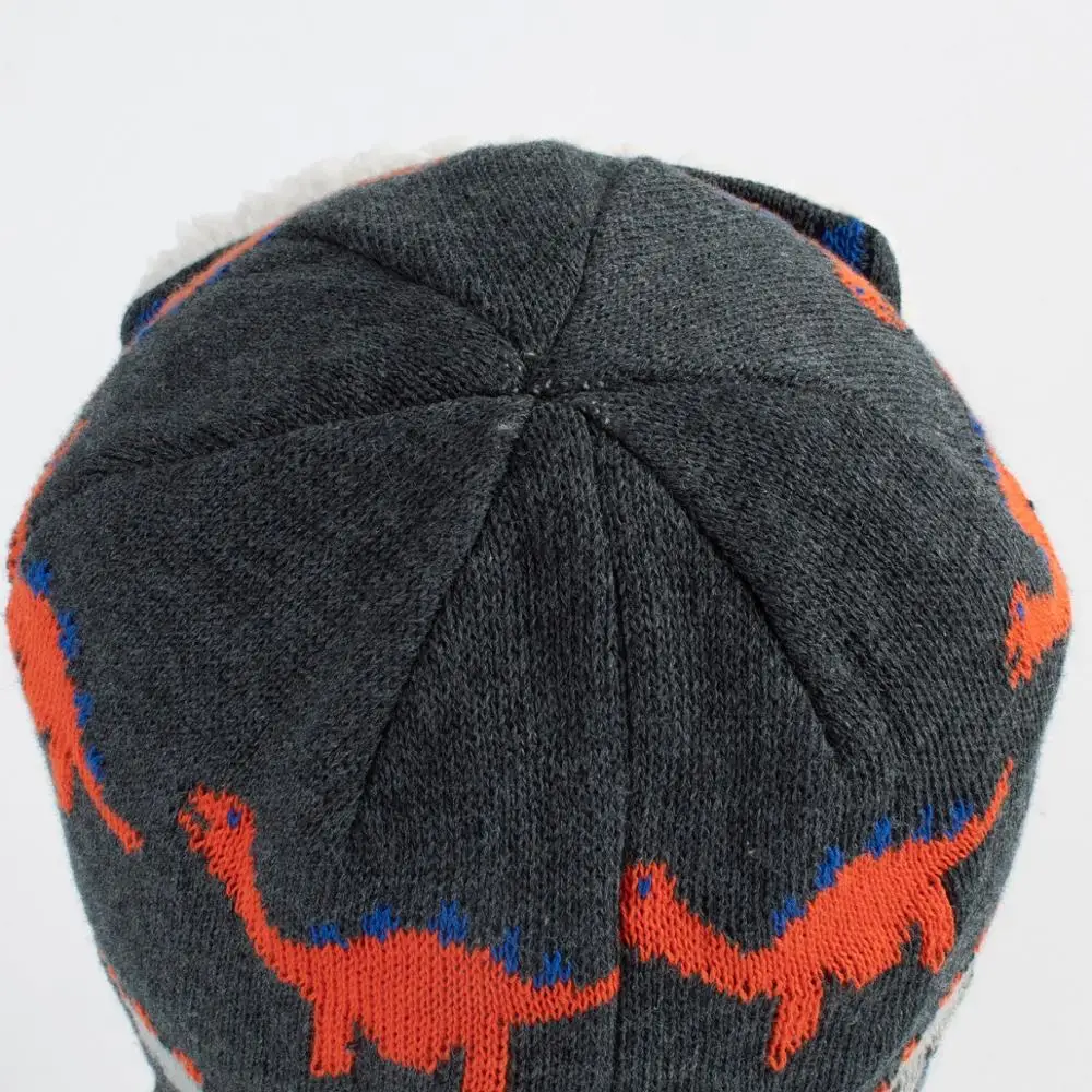 Зимняя шапка с черепом для маленьких мальчиков и девочек Милая хлопковая