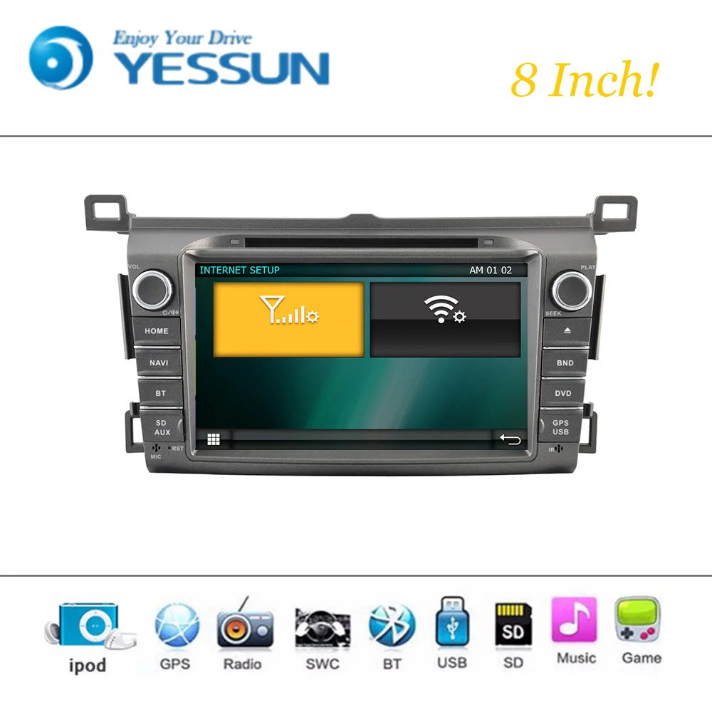 Автомобильный DVD плеер Android Wince система для Toyota Rav4 2013 2014 Авто Радио Стерео GPS