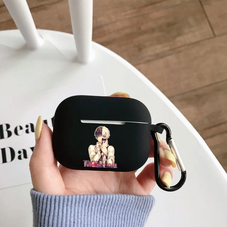 

Силиконовый чехол для Airpods Pro, с изображением героев мультфильма аниме Токийский Гуль, беспроводной Bluetooth, чехол для airpods pro, чехол для наушник...