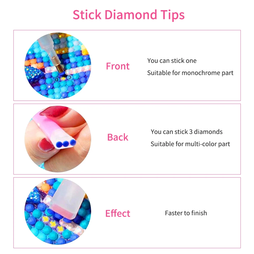 

DIY 5D Diamond Painting Kit for Adults & Children Triptych Flower Vase Pattern Full Diamond with Tools Arts Craft for Home Decor