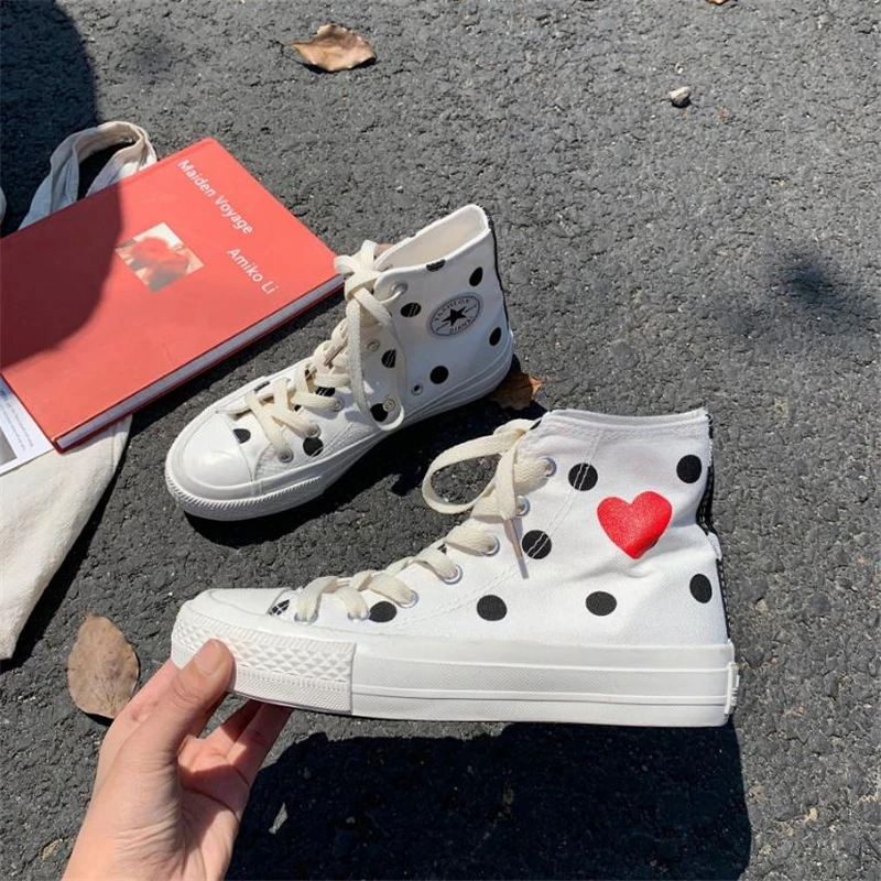 Новинка холщовые туфли с высоким верхом для студентов универсальная популярная