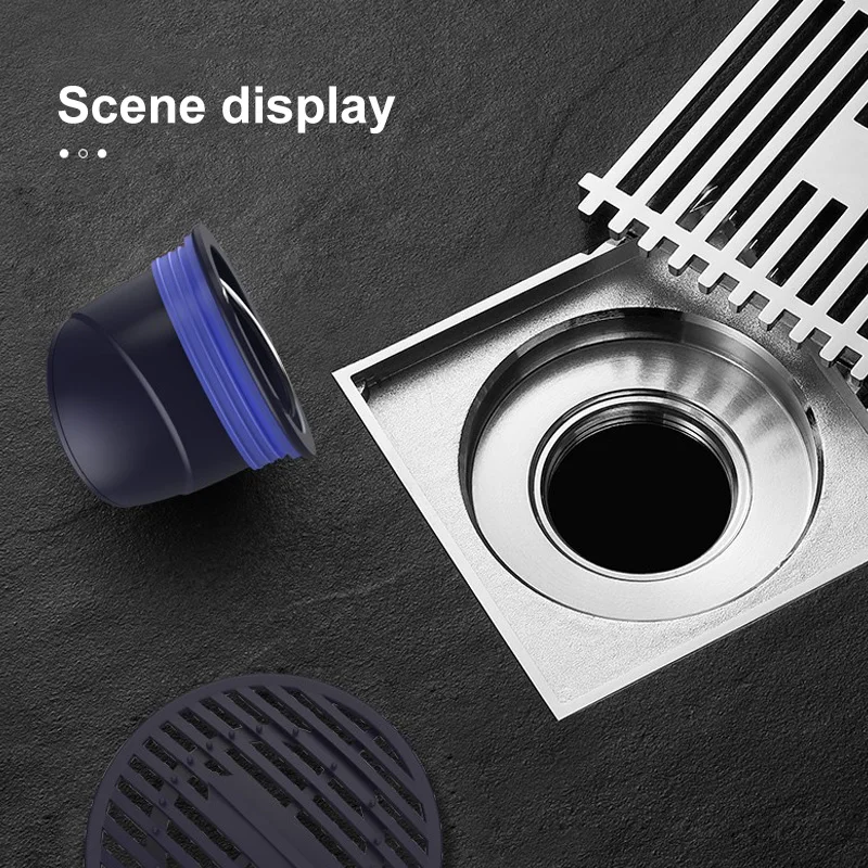 

Bullet Cover Large Flow Straight Row Toilet Deodorant Back Overflow Floor Drain Core Insect-proof Cover Kitchen Bathroom Drain