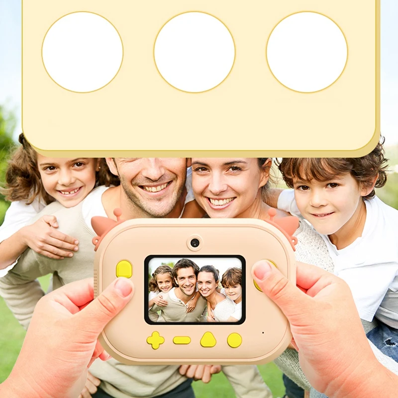 

Portable Digital Creative Print Camera DIY Digital Camera Cartoon Print Camera and 32GB SD Card Child Camera