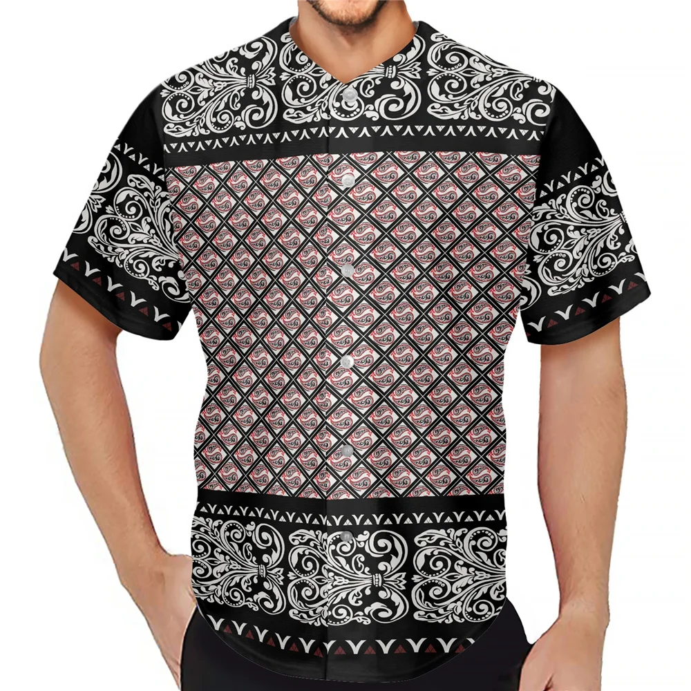 

Мужская футболка с коротким рукавом, V-образным вырезом и пуговицами