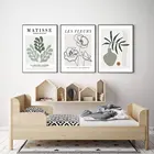 Скандинавский абстрактный плакат, холст, ботаническая линия для рисования, цветочный рисунок, Художественная печать, Настенная картина, декор для гостиной, дома