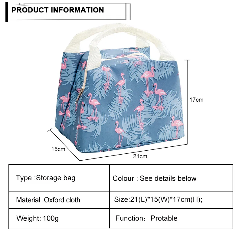 Кактус портативный изолированный Оксфорд ланч мешки термо еда Пикник Ланч сумки