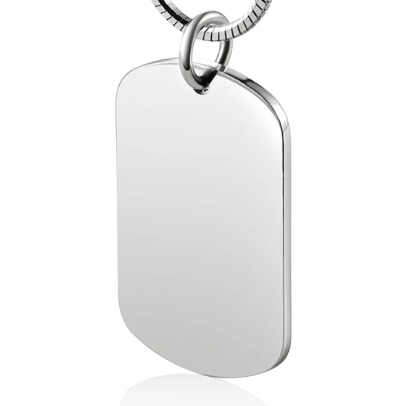 

Diy 999 Sterling Silver Necklace ID Tag Pendant Colors Photo Name Free Engrave Necklaces for Women Men Valentines Gift Jewelry