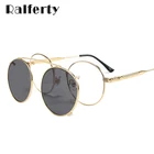 Очки солнцезащитные женские Ralferty D085, круглые очки 2 в 1 с зажимом, в стиле ретро