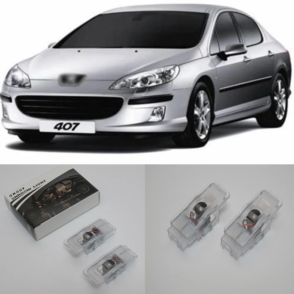 

Car Door Lamp Welcome Light For Peugeot 406/407/5008/607/806/807/Expert 1994-2020 Auto Shadow LED Projector Logo