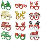 Рождественские декоративные очки Санта-Клаус Снеговик Счастливого Рождества очки Аксессуары для костюмов товары для рождевечерние реквизит для фото
