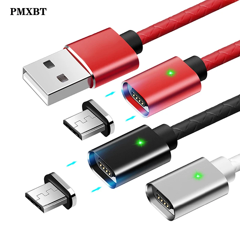 Магнитный зарядный кабель с разъемом Micro USB Type-C для Apple iPhone Lightning 3A быстрой