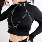 Комплект женских подвязок в готическом стиле, портупея