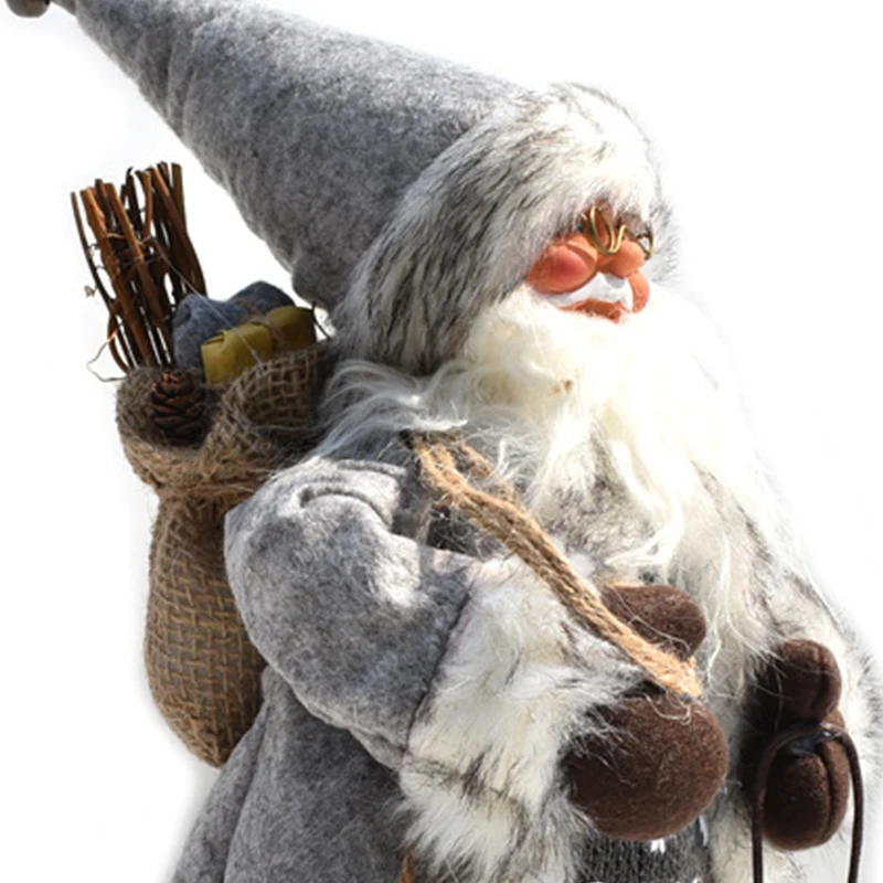 

Christmas Decorations Santa Claus Doll Simulation of the Elderly Ornaments Toys New Year Christmas Ornament Gift