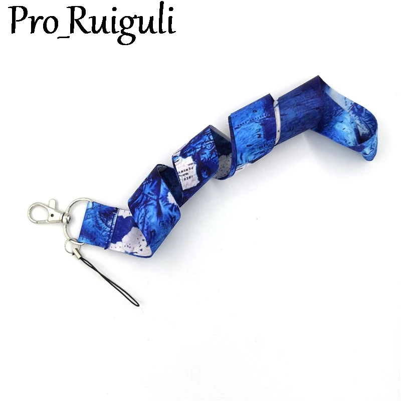 Карта мира шейный ремешок брелок мобильный телефон ремень держатель значка